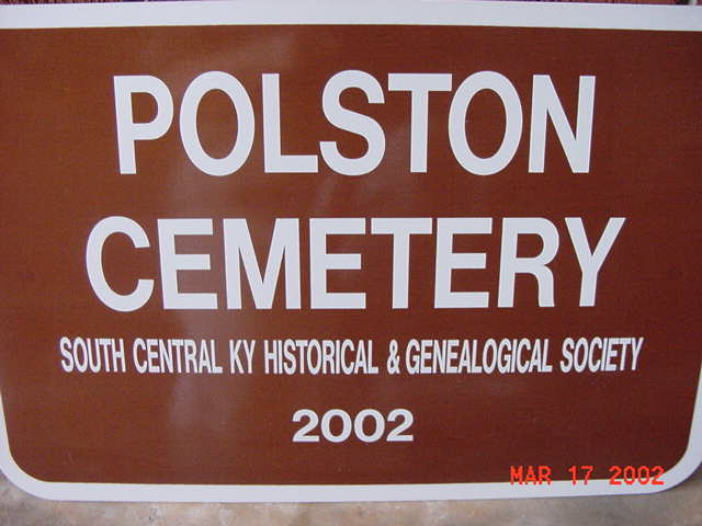 Polston Cem. Sign